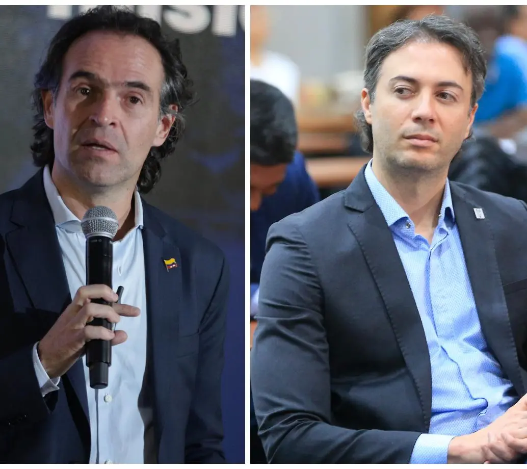 El alcalde de Medellín, Federico Gutiérrez, y el exalcalde, Daniel Quintero. FOTOS: El Colombiano