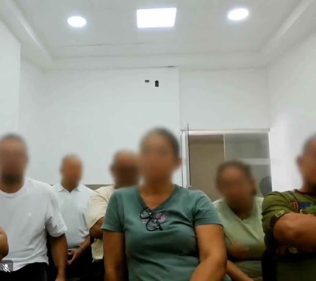 En total, fueron nueve los capturados por, presuntamente, hacer parte de esa red delictiva. FOTO Fiscalía General de la Nación. 