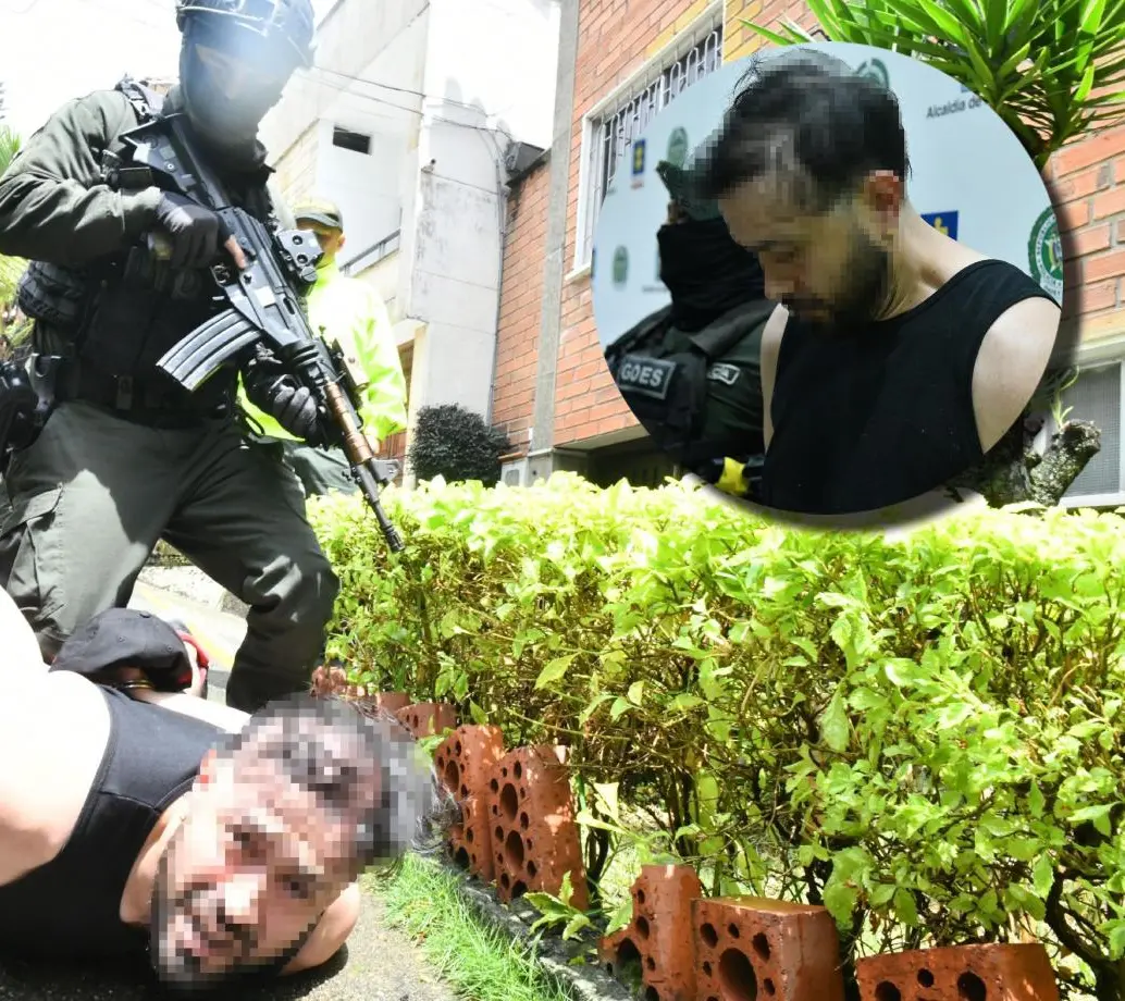 Alias ‘El Capo’ fue capturado en Laureles. La Fiscalía se encargará de los trámites para su extradición. FOTOS Policía Metropolitana.