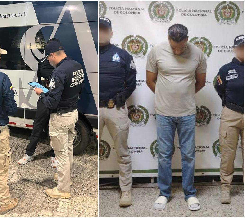 El ciudadano francés fue sorprendido en un hotel en Rionegro. FOTO: Cortesía Policía y Migración Colombia