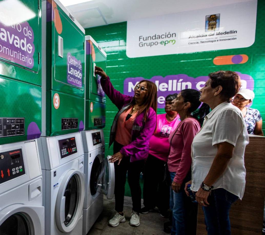 Así luce el primer Centro de Lavado Comunitario de la capital antioqueña. FOTO Julio César Herrera.