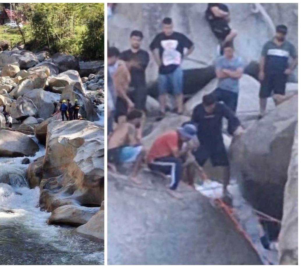 Cuerpos de Bomberos de El Carmen de Viboral, Cocorná y la misma comunidad ha intentado, por diferentes medios, recuperar el cuerpo, pero hasta ahora no ha sido posible. Imágenes tomadas de redes sociales. 