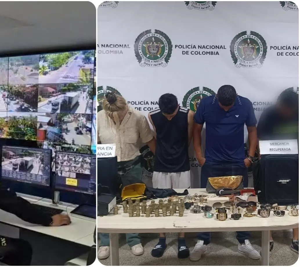 Los sospechosos fueron interceptados por la Policía cuando se desplazaban en un vehículo. FOTOS: Cortesía Departamento Policía Urabá