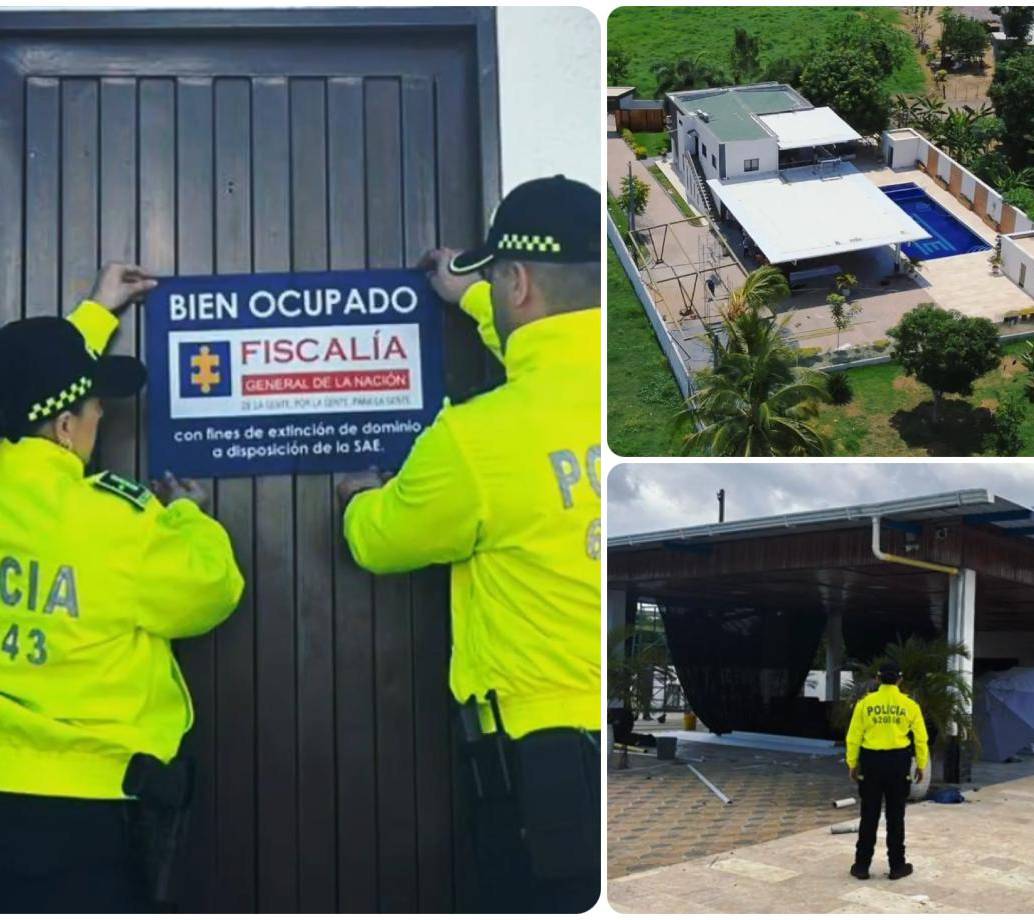 En total fueron ocupados 30 bienes, entre casas, apartamentos, barcos y vehículos. FOTO: Cortesía Policía Nacional