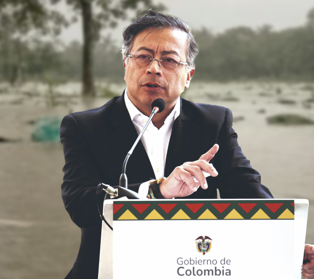 El presidente Gustavo Petro envió una carta a la Corte Constitucional y omitió a Antioquia dentro de las regiones en crisis. FOTOS: Colprensa y Cortesía