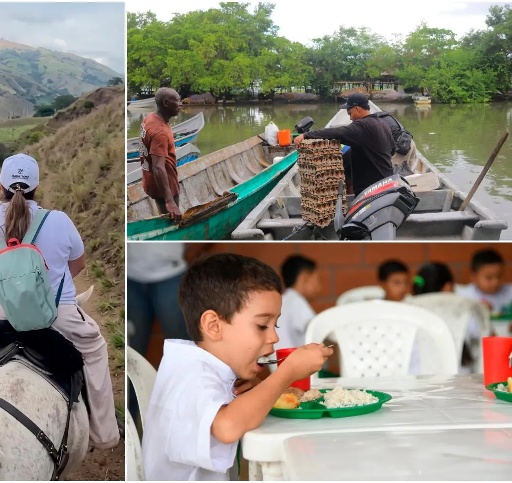 Antioquia reduce la inseguridad alimentaria con programas que llegan hasta las zonas más apartadas del departamento. FOTOS Cortesía
