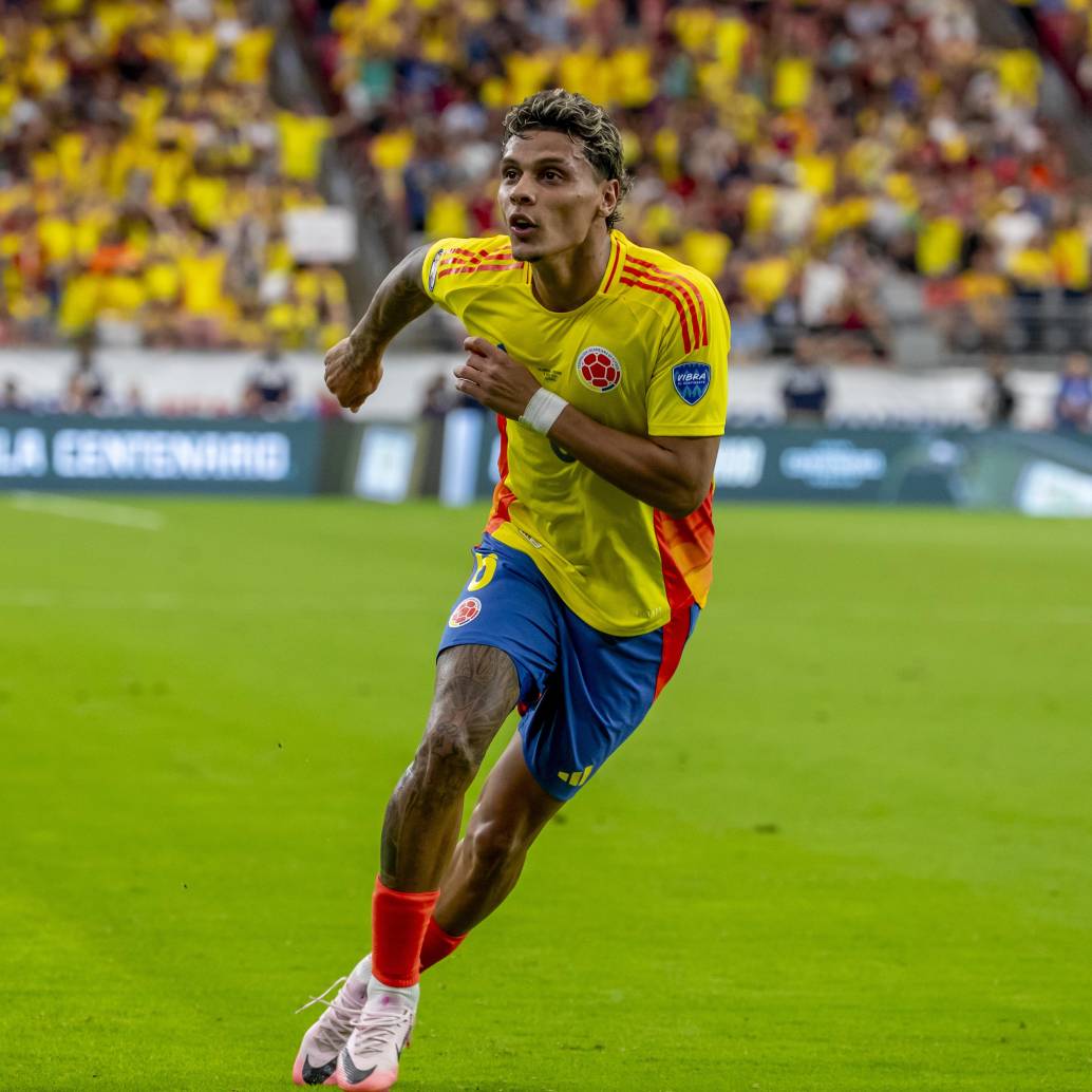 Richard Ríos encabeza la lista de antioqueños que estarán vistiendo la amarilla en el Mundial Norteamérica 2026. Foto: Juan Antonio Sánchez Ocampo.