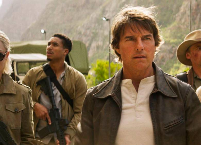 Tom Cruise y parte del elenco en Misión imposible: Sentencia final. FOTO Cortesía Paramount Pictures