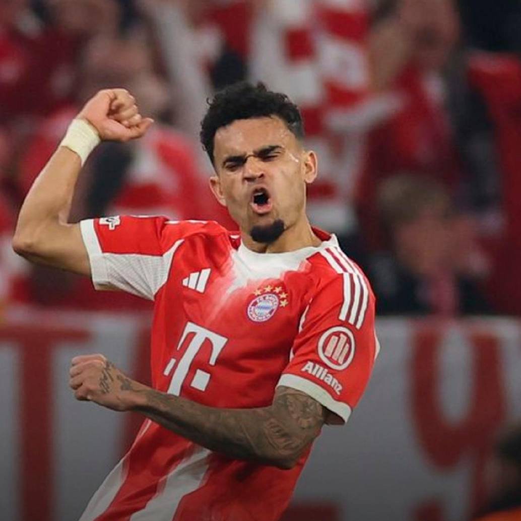 Tras la anotación de este miércoles, Luis Díaz, suma 24 goles en todas las competiciones esta temporada. FOTO X-BAYERN MÚNICH