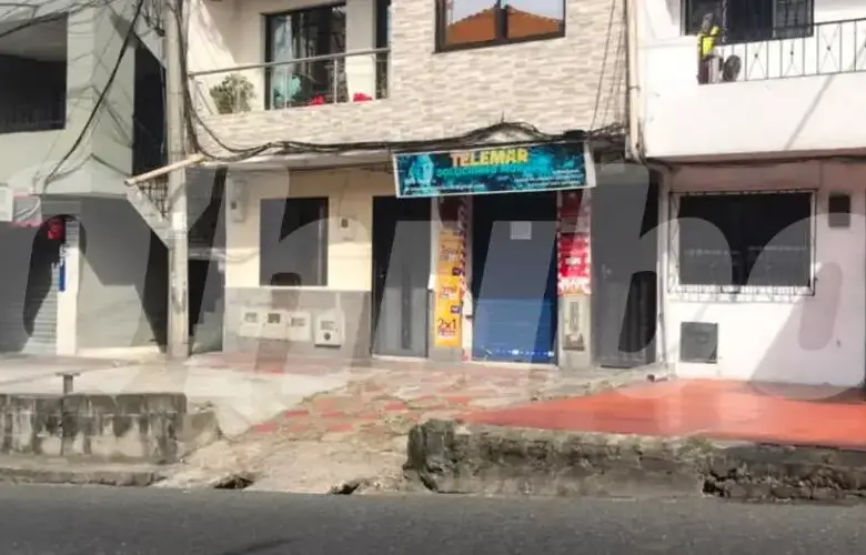 Lugar donde se presentó el intercambio de disparos en el barrio Robledo Miramar. FOTO: LAURA ROSA JIMÉNEZ VALENCIA