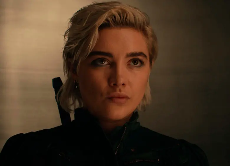 Florence Pugh en el papel de Yelena Belova. FOTO Cortesia Marvel Studios