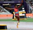 Leyanis Pérez, nueva reina mundial del salto triple. FOTO X-@PanamSports