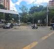 Las autoridades cerraron la avenida El Poblado, desde la calle 1, por cuenta de una amenaza de explosivo. Personal de antiexplosivos llegó al sitio para atender este hecho. FOTO: CORTESÍA