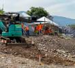 Las retroexcavadoras y una volqueta volvieron a La Escombrera desde este lunes, por cuenta de la administración distrital. FOTO ALCALDÍA