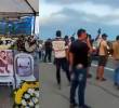 A lo largo de la caravana fúnebre, con el ataúd donde iba el cuerpo de alias Bendito Menor, hombres hicieron disparos al aire con distintas armas de fuego. Fotos: redes