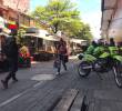 En este punto de la Plaza Zea, en el centro de Medellín, ocurrió el asesinato de estos dos hombres. FOTO: LAURA ROSA JIMÉNEZ VALENCIA