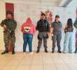 Las dos menores fueron rescatadas por el Ejército en Copacabana. FOTO: Cortesía Ejército