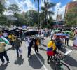 Marchas por el Día del Trabajo en Medellín. Foto: Manuel Saldarriaga, EL COLOMBIANO