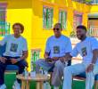 Juan Cuadrado, Yerry Mina y Jefferson Lerma en Guatapé. FOTO: <b>Juan Andrés Jiménez Galvis</b>