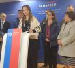 En una rueda de prensa, la directora Nacional de Senapred, Alicia Cebrián en Chile, advirtió sobre las alertas que existen en la costa de este país tras el terremoto en Rusia. Imagen, Senapred.