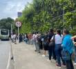 Las rutas de buses del sur del Valle de Aburrá llegarán a las estaciones Poblado e Industriales mientras se supera la contingencia. FOTO: SINDY VALLE