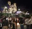 La noche del sábado 9 de mayo, un día después de que encontraran su cuerpo, se realizó una velatón en el parque principal Epifanio Mejía de Yarumal. Foto: Mariano Herrera