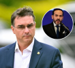 Flávio Bolsonaro obtuvo el 47,03 % de los votos en la primera vuelta presidencial de Brasil. FOTO: AFP / Colprensa