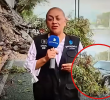 Alma de la Rosa Flores y Cristo Morales cubrían un accidente causado por las lluvias en la zona. FOTO: Tomado de Facebook: Nuestras Noticias Morelos