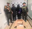 La pareja que intentaba sacar a los primates quedó bajo custodia de las autoridades para llevarlos ante la justicia. FOTO