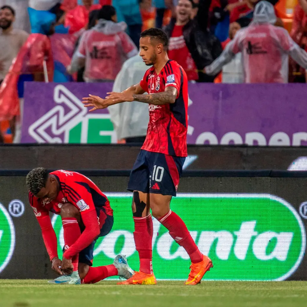Marcus Vinicius le dio una gran alegría a los aficionados del Medellín que llegaron al Atanasio el domingo 4 de mayo del 2025 para ver el juego ante Nacional. FOTO: JUAN ANTONIO SÁNCHEZ