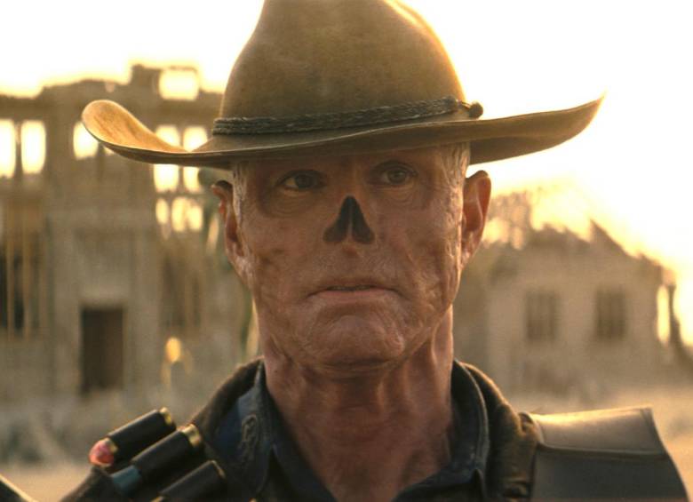 Así luce Walton Goggins con el maquillaje de Fallout. FOTO Cortesía Prime Video