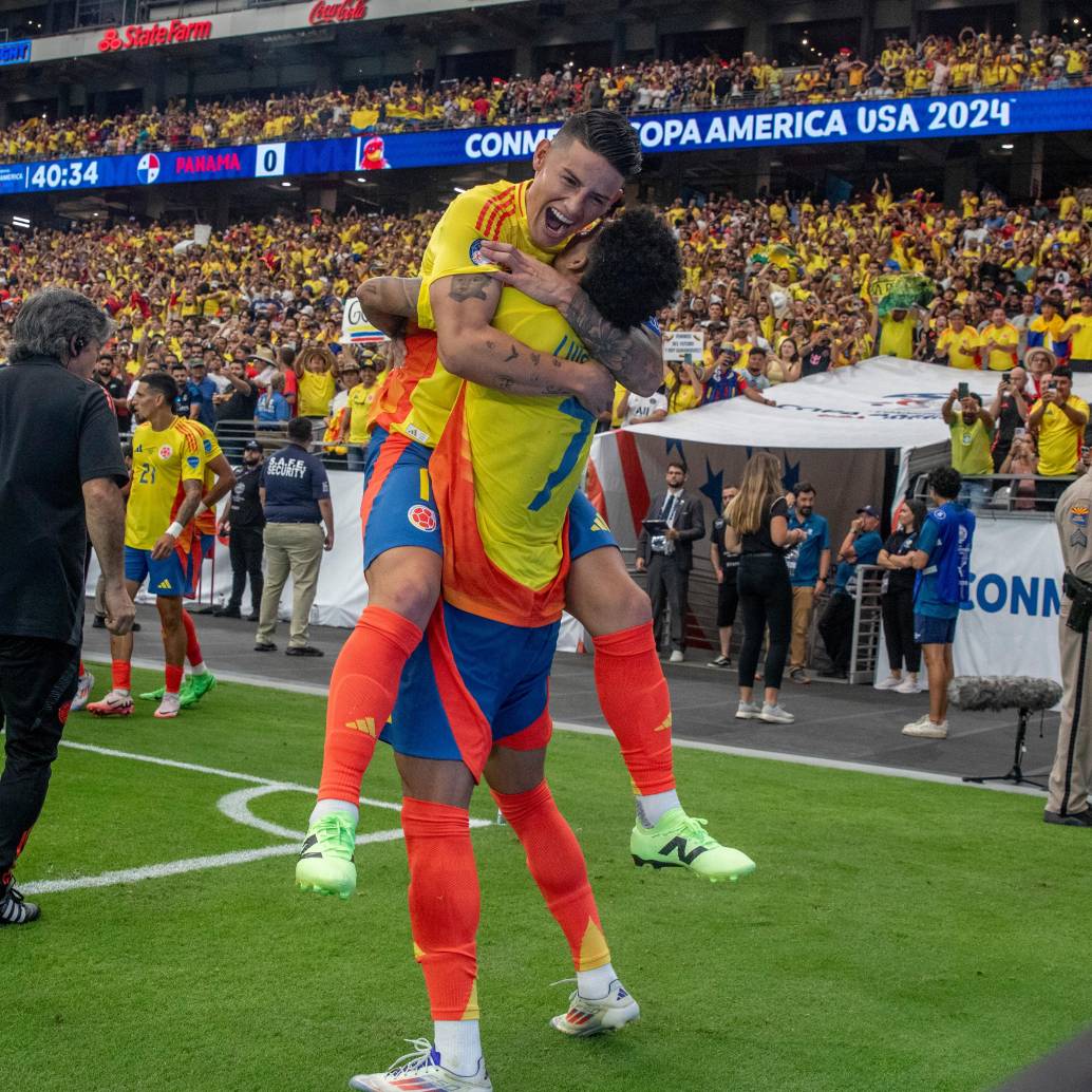 James Rodríguez y Luis Díaz, dos de los máximos referentes que la Selección. FOTO JUAN ANTONIO SÁNCHEZ