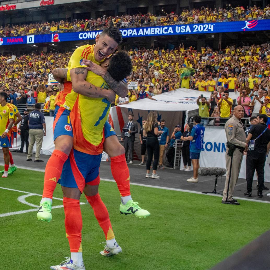 James Rodríguez y Luis Díaz, dos de los máximos referentes que la Selección. FOTO JUAN ANTONIO SÁNCHEZ