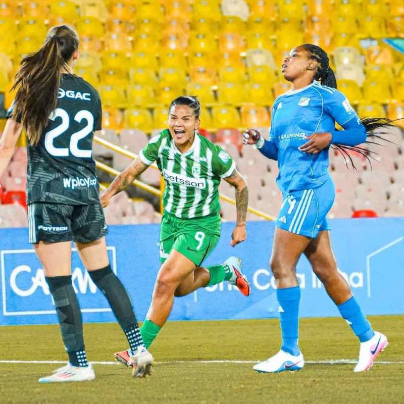 Atlético Nacional está pendiente de la evolución de Manuela González, quien marcó ante Millonarios, pero salió lesionada y no pudo estar en el segundo tiempo del duelo disputado en El Campín. FOTO: CORTESÍA NACIONAL 