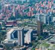 Panorámica de los edificios de la Alcaldía de Medellín y EPM, en el Centro Administrativo La Alpujarra. FOTO: Esneyder Gutiérrez