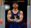 El gimnasta colombiano Ángel Barajas ocupa parcialmente el segundo lugar en la clasificación individual del Mundial de Gimnasia que se cumple en Rotterdam, y en el que Colombia es tercero por equipos. FOTO CORTESÍA upagpagu
