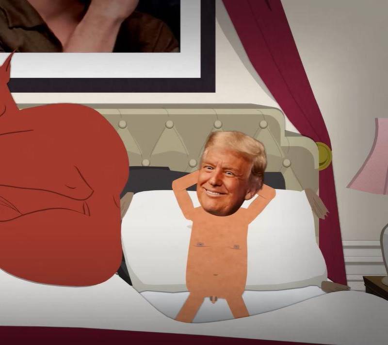 El nuevo episodio de South Park parodia a Donald Trump en situaciones absurdas y generó una dura respuesta de la Casa Blanca. FOTO cortesía