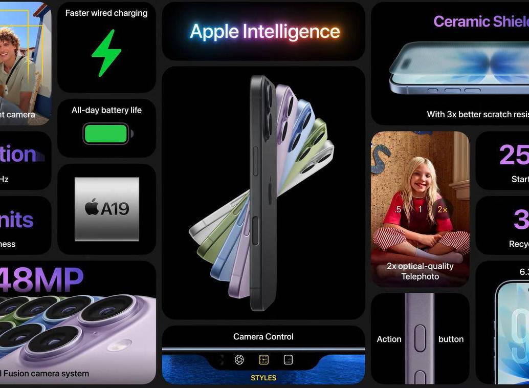 Apple presentó el iPhone 17 en sus versiones básica, Air y Pro, con diferencias en diseño, cámaras y precios. FOTO: Cortesía Apple