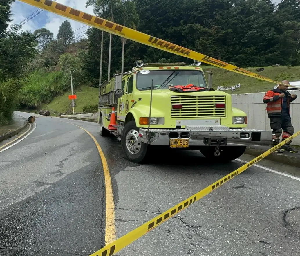 Imagen de referencia de la emergencia en Los Balsos, al oriente de Medellín. FOTO: Cortesía