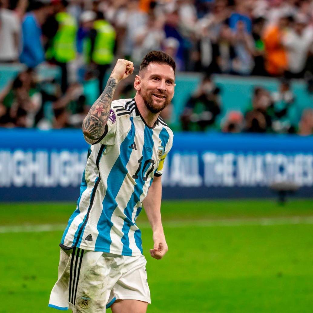 El futbolista argentino Lionel Messi será el capitán del equipo albiceleste en su tercera Copa del Mundo consecutiva. Foto: Getty