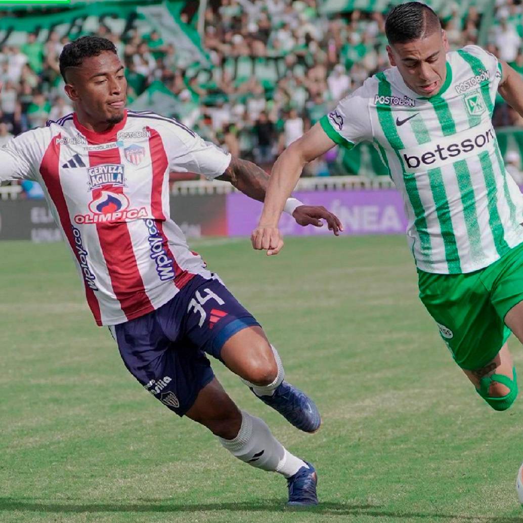 Nacional cayó en la última jornada de la fase regular, como local, 2-3 contra Junior. FOTO: Tomada de X Atlético Nacional