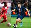 Michael Olise del Bayern Múnichs y Kvicha Kvaratskhelia del PSG, dos piezas de ataque importantes en sus clubes. Ambos marcaron en la ida. FOTO: <b>GETTY</b>