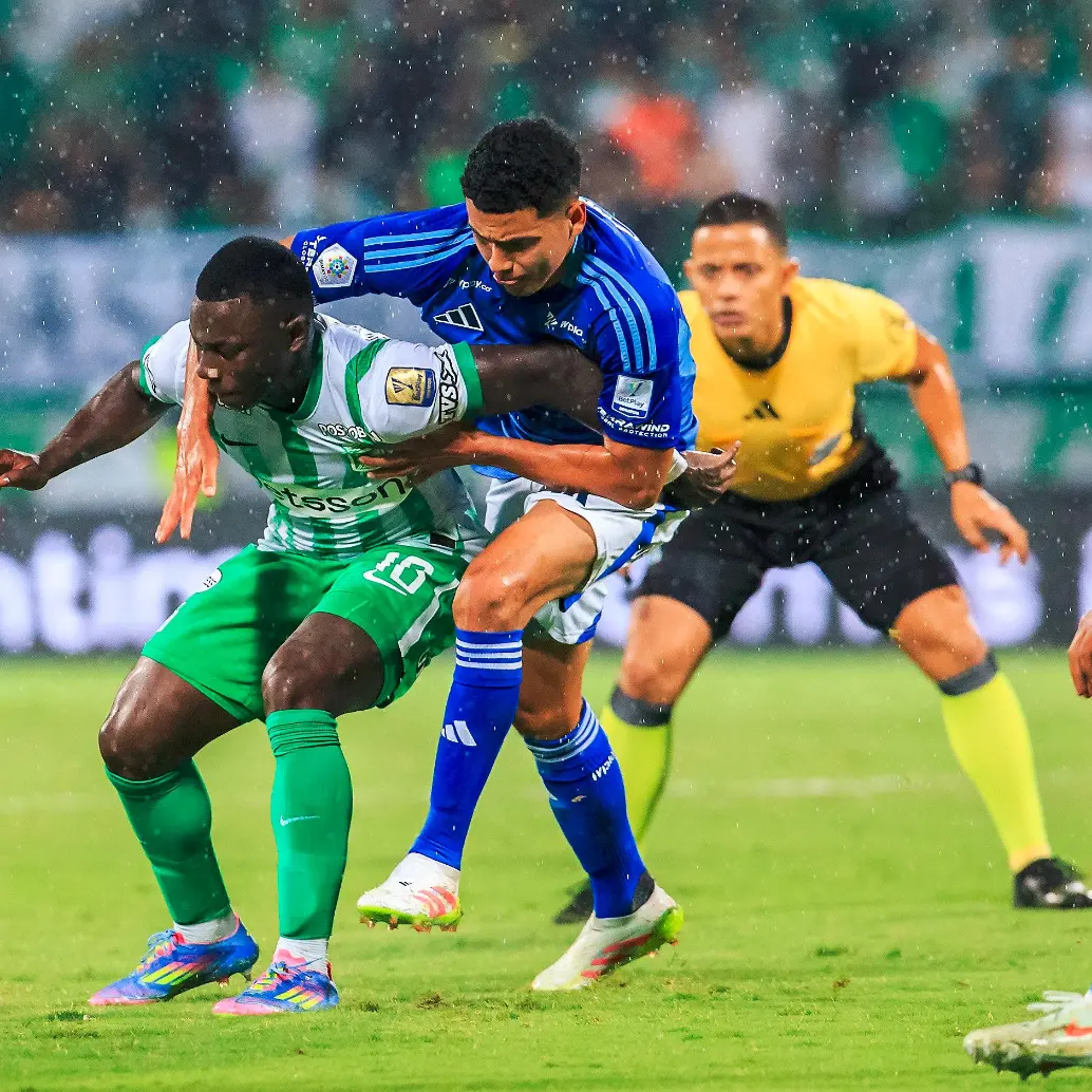 En la imagen aparece Marino Hinestroza durante el partido frente a Millonarios. FOTO CAMILO SUÁREZ