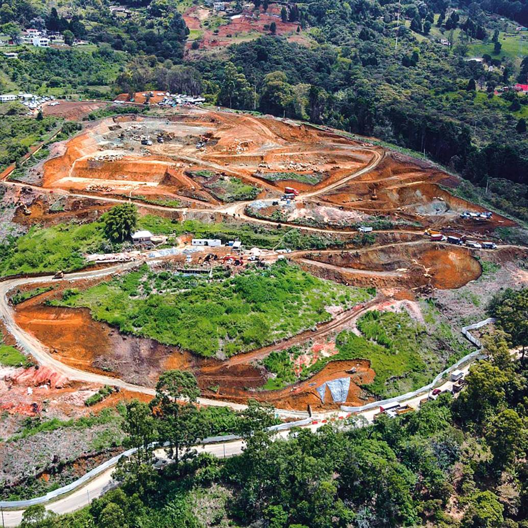 Así lucen las obras de la cárcel metropolitana, ubicadas en el corregimiento de San Cristóbal. Actualmente están en un 9% de avance. <span class="mln_uppercase_mln">FOTO</span> <b><span class="mln_uppercase_mln">CORTESÍA</span></b>