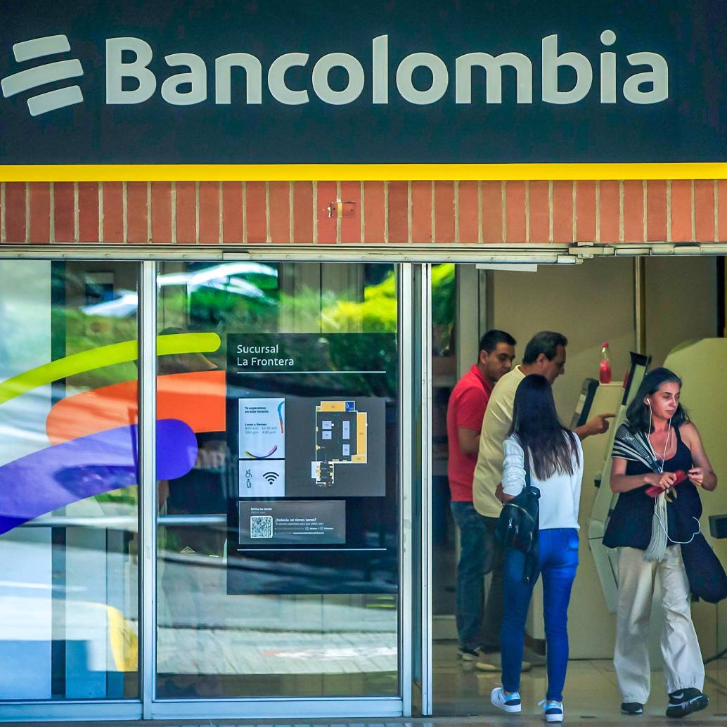 Bancolombia reactiva sus servicios. FOTO: Juan Antonio Sánchez