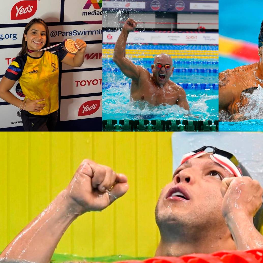 Nelson Crispín fue la máxima figura colombiana en competencia. FOTOS: Tomada de redes @crispinswimmer
