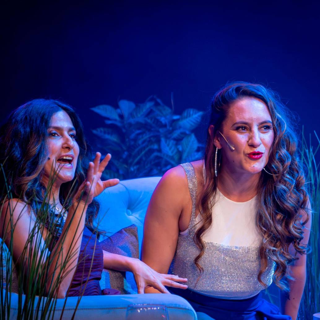 Aida Bossa y Viviana Bernal hacen parte del show que este sábado llegará al teatro de La Enseñanza luego de dos temporadas en Bogotá. <span class="mln_uppercase_mln">FOTO</span> <span class="mln_uppercase_mln">Cortesía Teatro nacional</span>