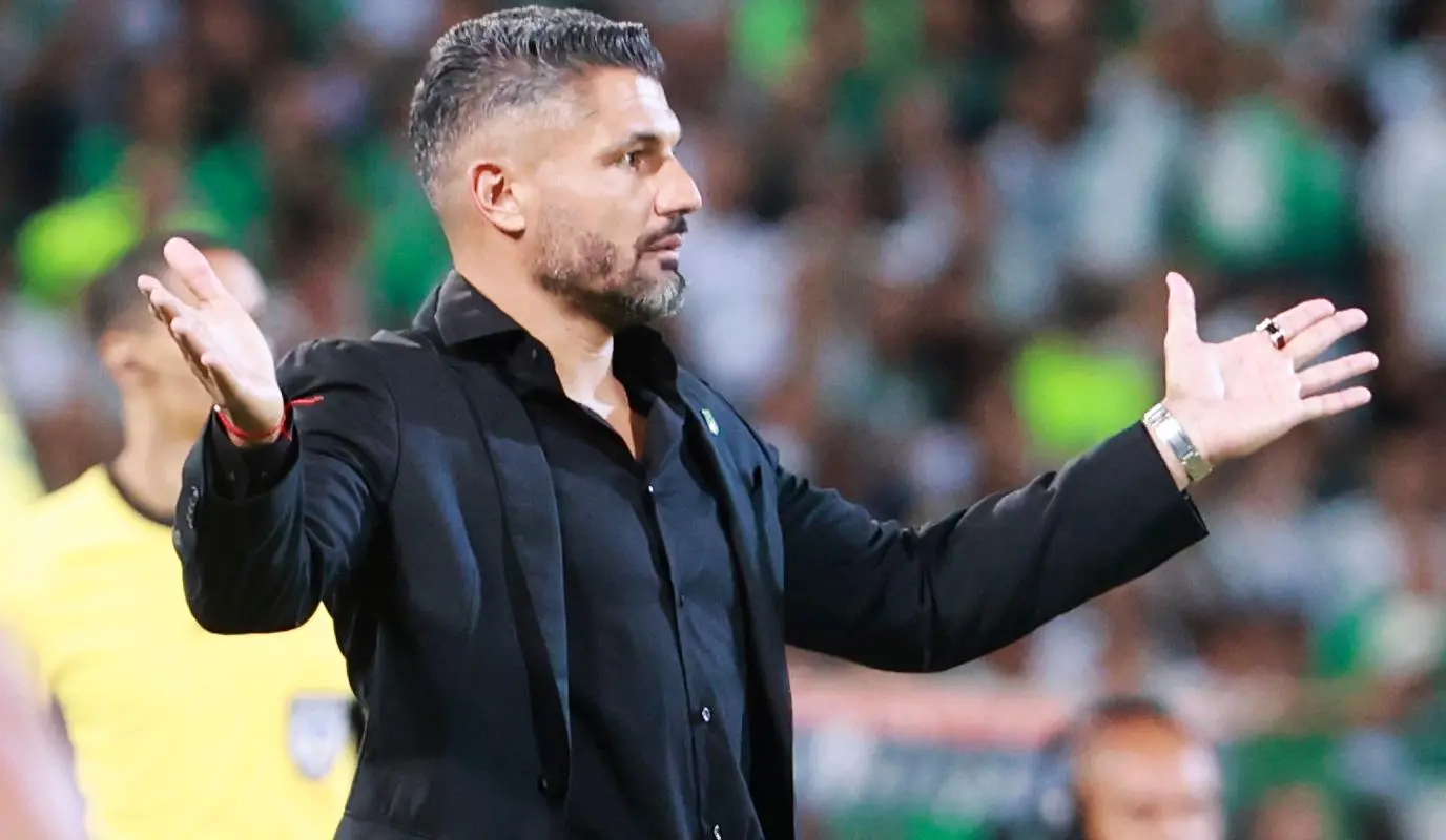 Gandolfi valoró la actitud de sus dirigidos y destacó que Nacional asumió el protagonismo del juego. “El equipo mostró carácter y fue protagonista, nos faltó precisión en la definición, pero seguiremos trabajando para conseguir los resultados que nos permitan avanzar”, señaló el entrenador en rueda de prensa. Foto: Manuel Saldarriaga Quintero.