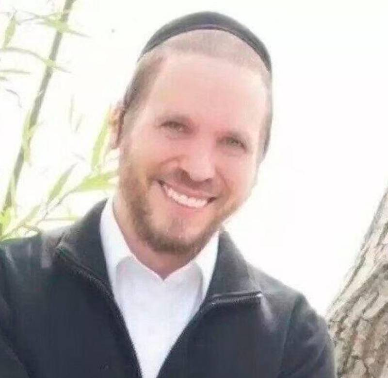 El rabino extranjero Nuchem Yisrael Eber, quien fue asesinado en Bogotá. FOTO: CORTESÍA.