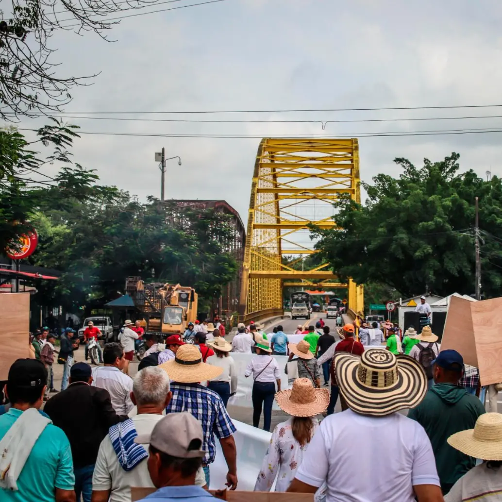 Se cumplen cuatro días de paro arrocero en varias regiones del país. FOTO: Cortesía